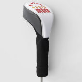 Vijf Sterren Moeder Award Golfheadcover (Schuin)