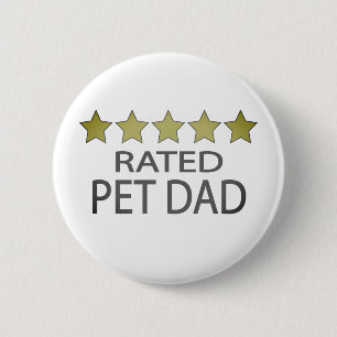 Vijf sterretjes pa ronde button 5,7 cm