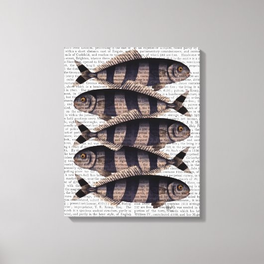 Vijf strips canvas afdruk (Voorkant)