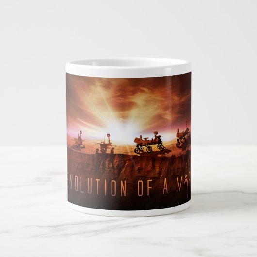 Vijf succesvolle Mars Rovers Extra Grote Beker (Voorkant)