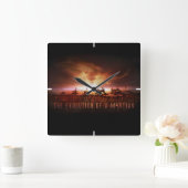 Vijf succesvolle Mars Rovers Vierkante Klok (Huis)