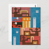 Vijf-Uitgebreide Cijfers | Sophie Taeuber-Arp | Briefkaart (Voorkant / Achterkant)