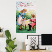 Vijf uur thee poster (Thuiskantoor)