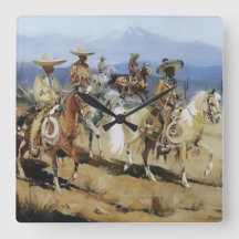 Vijf Vaqueros te Paard door Edward Borein