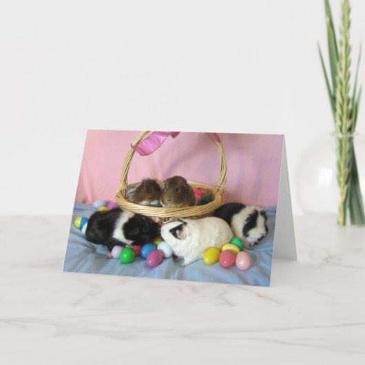 Vijf Varkens & een Mand Feestdagen Kaart (Voorkant)