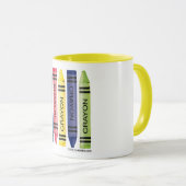 Vijf vette krayons mok (Voorkant rechts)