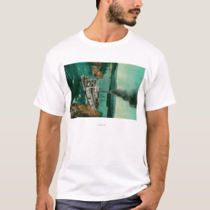 Vijf vingerkrups met Steamer White Horse T-shirt