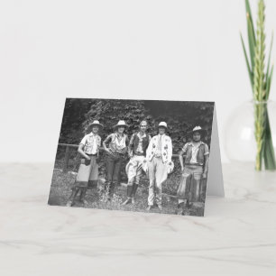 Vijf vrouwen op de ranch kaart