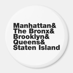 Vijf wijken ~ New York City Magneet