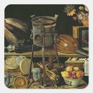 Vijf zintuigen, 1638 vierkante sticker