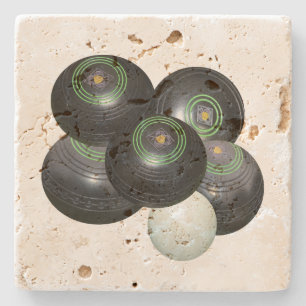 Vijf zwarte kapotte en Jack, Stenen Onderzetter