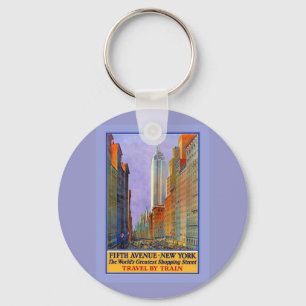 Vijfde Avenue New York werpt de grootste koopwaar. Sleutelhanger