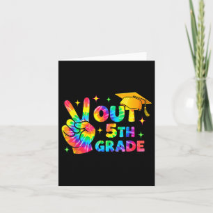 Vijfde Graad Afstuderen 5e Graad Tie Dye Laatste D Kaart