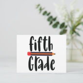 Vijfde graad briefkaart (Staand voorkant)