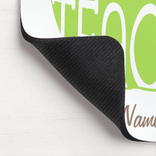Vijfde graad leraar Mousepad - groene appel Muismat (Hoek)
