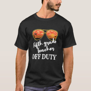 Vijfde graad leraar uit dienst Zonnebril voor zonn T-shirt