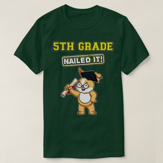 Vijfde graad Naily Afstuderen middelbare school 8 T-shirt (Design voorkant)