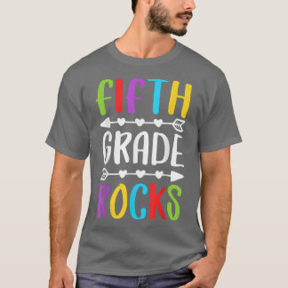 Vijfde graad Rocks t Shirt 5e graad terug naar sch