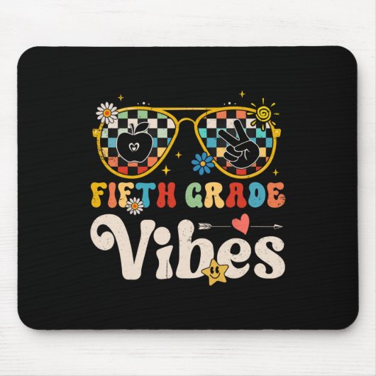 Vijfde graad Vibes - Vijfde Grade Team Retro 1e Da Muismat (Voorkant)