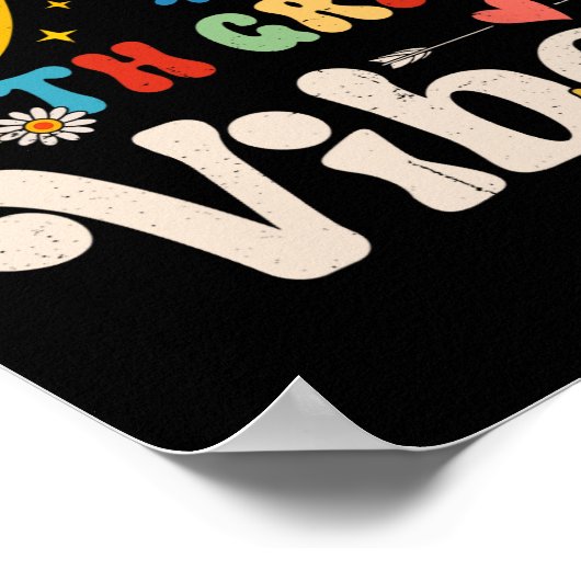 Vijfde graad Vibes - Vijfde Grade Team Retro 1e Da Poster (Hoek)