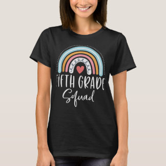 Vijfde gradenkruid Cute Rainbow 5th Grade Tea T-shirt