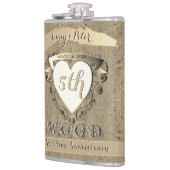 Vijfde Jubileum "Hout" Heupfles (Links)