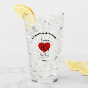 Vijfde Jubileum voor bruiloft - Speciaal gepersona Glas
