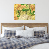 Vijfde kaart van het vergeten rijk canvas afdruk (Insitu (Slaapkamer))