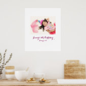 Vijfde kind Verjaardag 5e teken in Feestbord 5 Poster (Keuken)