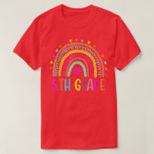 vijfde klas Boho regenboogleraar student Laatste d T-shirt (Design voorkant)