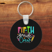 Vijfde klas Crew Team 5e klas leraar student Sleutelhanger (Voorkant)