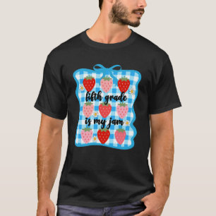 Vijfde klas is mijn ding aardbei schattig 5e klas  t-shirt