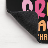 Vijfde klas leraar Kleurrijke tekst  Muismat (Hoek)