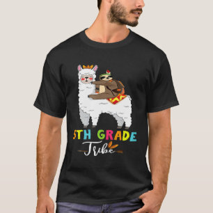 Vijfde klas Stam Luiaard Rijden Llama Terug naar s T-shirt
