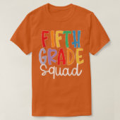 Vijfde klas terug naar school leraar student T T-shirt (Design voorkant)