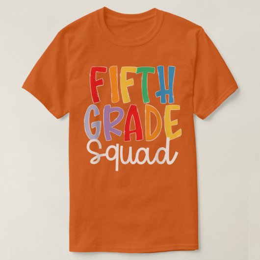 Vijfde klas terug naar school leraar student T T-shirt (Design voorkant)