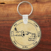 Vijfde Pentacle van de maan Sleutelhanger (Voorkant)