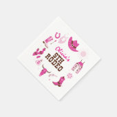 Vijfde Rodeo Roze Western Cowboy 5e Verjaardag Servet (Hoek)