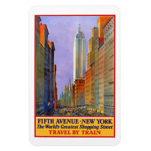Vijfde uitzicht van de Avenue New York, het poster Magneet