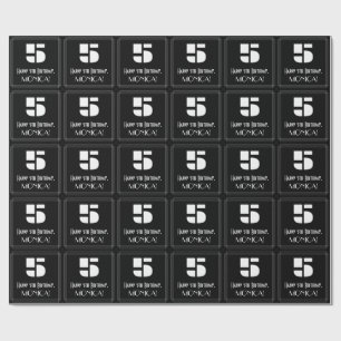 Vijfde verjaardag: Kunst Deco Geïnspireerde look " Cadeaupapier