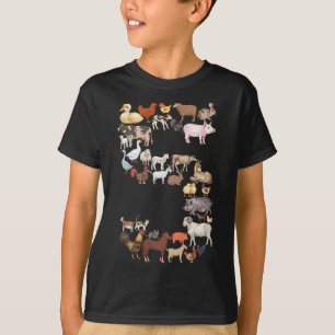 Vijfde verjaardag Landbouwdieren Thema 5 Jaar Oude T-shirt