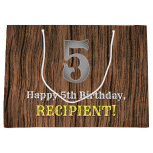 Vijfde verjaardag: Westerne kijk op land, naam Groot Cadeauzakje