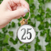 Vijfentwintig groot getal sleutelhanger (Hand)