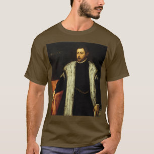 Vijfentwintig jaar oude jeugd met een muurgekleurd t-shirt