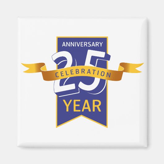 vijfentwintigste verjaardag magneet (Voorkant)