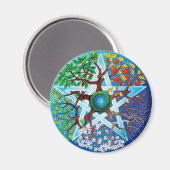 vijfhoekseizoenen magneet (Voorkant / Achterkant)