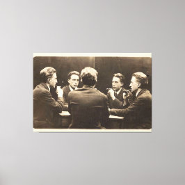 Vijfkant portret van Duchamp Stretched Canvas