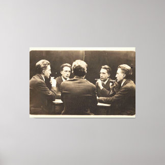 Vijfkant portret van Duchamp Stretched Canvas Afdruk