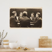 Vijfkant portret van Marcel Duchamp Fine Art-afdru Poster (Keuken)