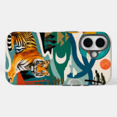 vijfkleurige briljante tijger Case-Mate iPhone case (Achterkant (horizontaal))